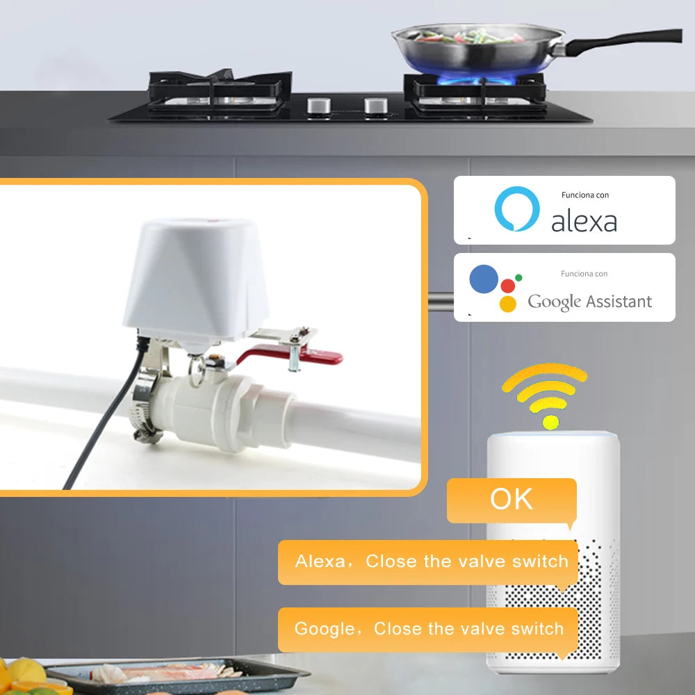 1/2" 3/4" 1" Tuya Zigbee Smart Gas Valve Садовый таймер отключения воды Контроллер полива с Alexa Google Assistant SmartLife