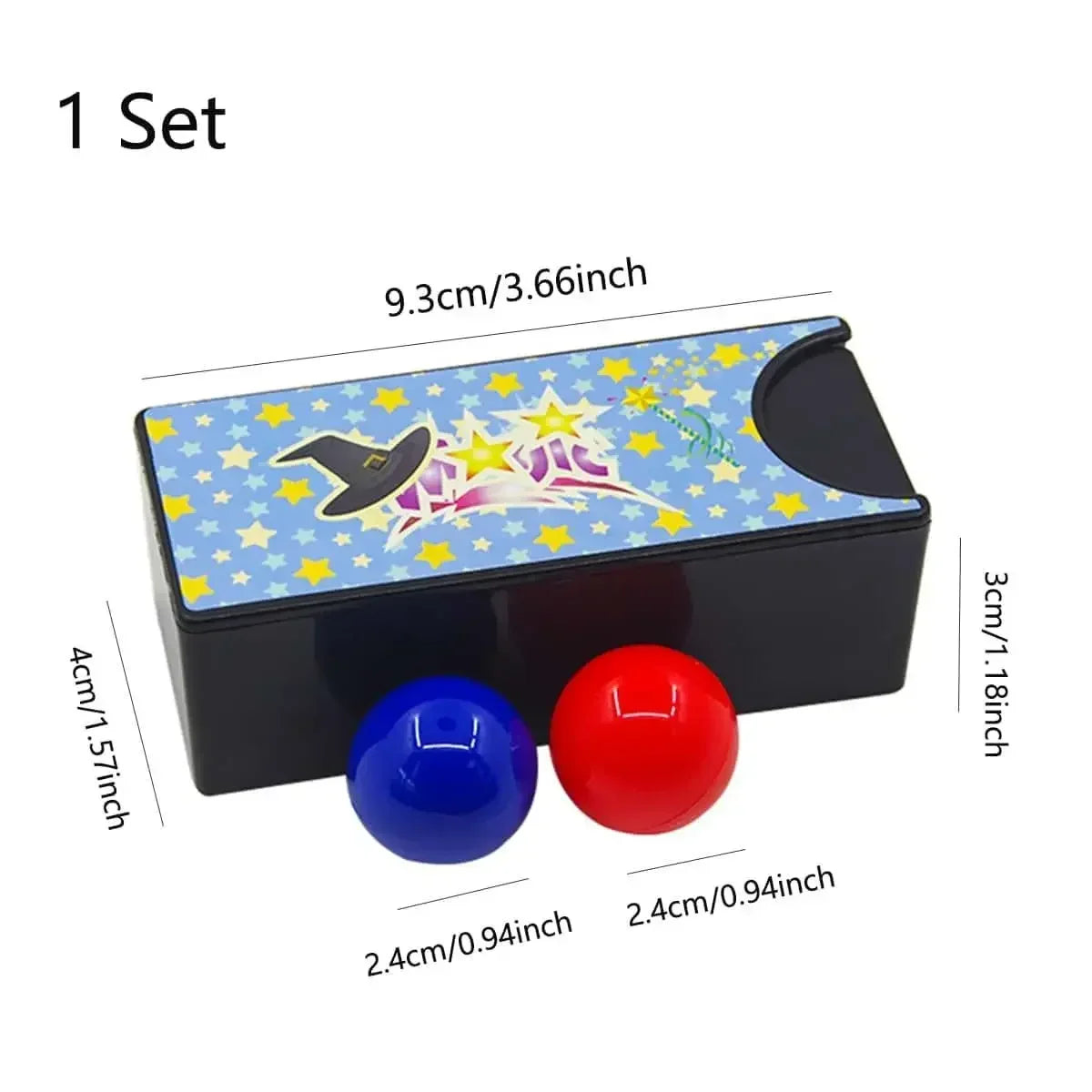 New Funny Gadgets Kids Toys Changeable Magic Box Turning The Red Into The Blue Ball Props Tricks Classic Magic Tricks