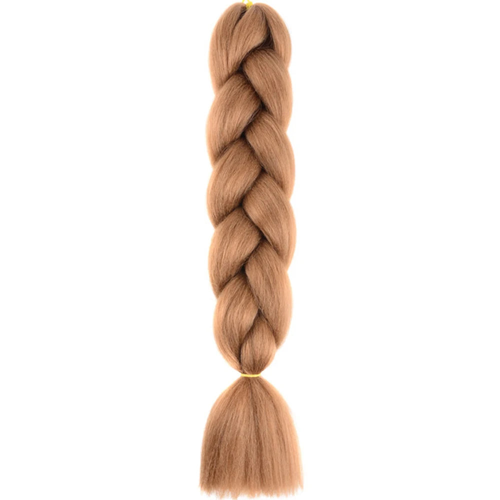 AZQUEEN 24 Inch Jumbo Braids Extensions Synthetic Braiding Hair Afro Ombre Color kanekalon Hair for Children Braid