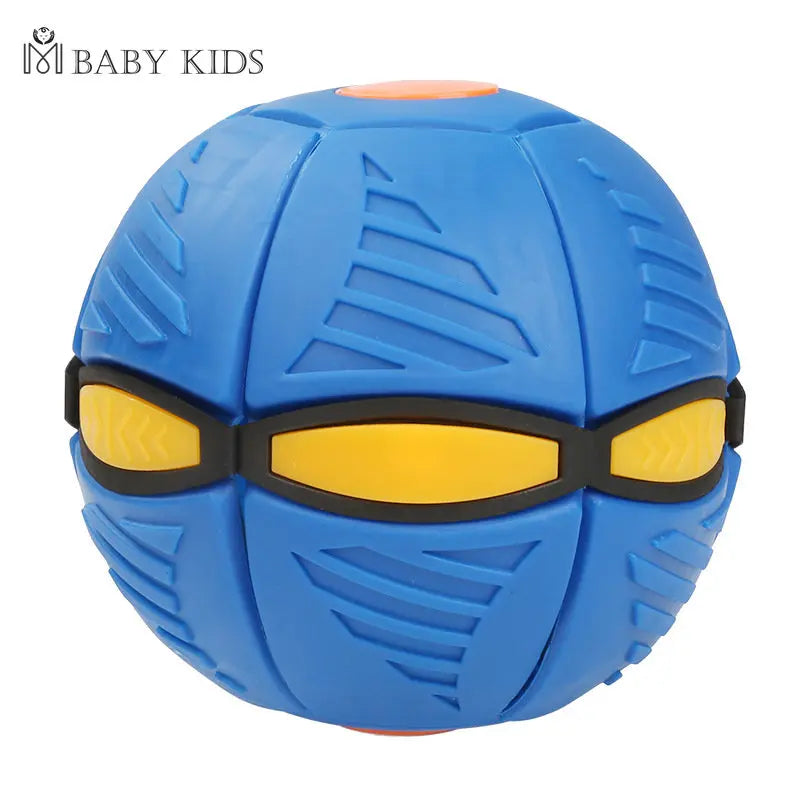 Flying UFO Flat Throw Disc Ball Without LED Light Magic Ball Toy Kid Outdoor Garden Beach Game Children's sports balls