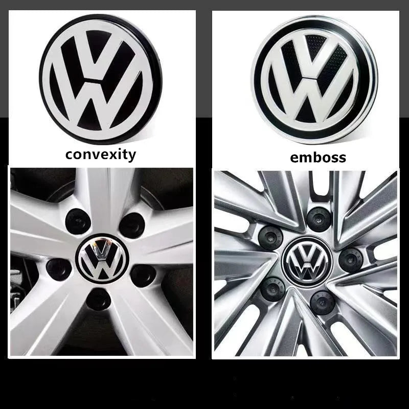 4PCS 56mm 65mm Car Wheel Center Hub Caps Cover for VW Volkswagen Golf Polo Passat Touran Jetta accessories