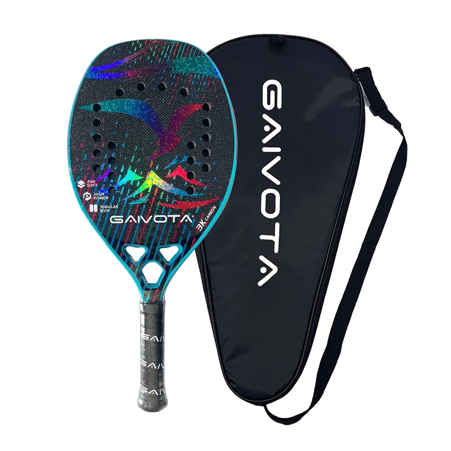 GAIVOTA 2023 new beach Tennis racquet 3K/12K/18K rough surface+backpack