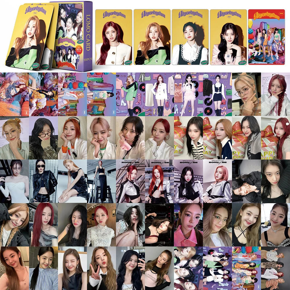 54pcs/set Kpop ITZY Lomo Cards BEST FRIENDS FOREVER 2022 Greeting Season Photo album Cards Photocard Postcard Pictures Fans Gift