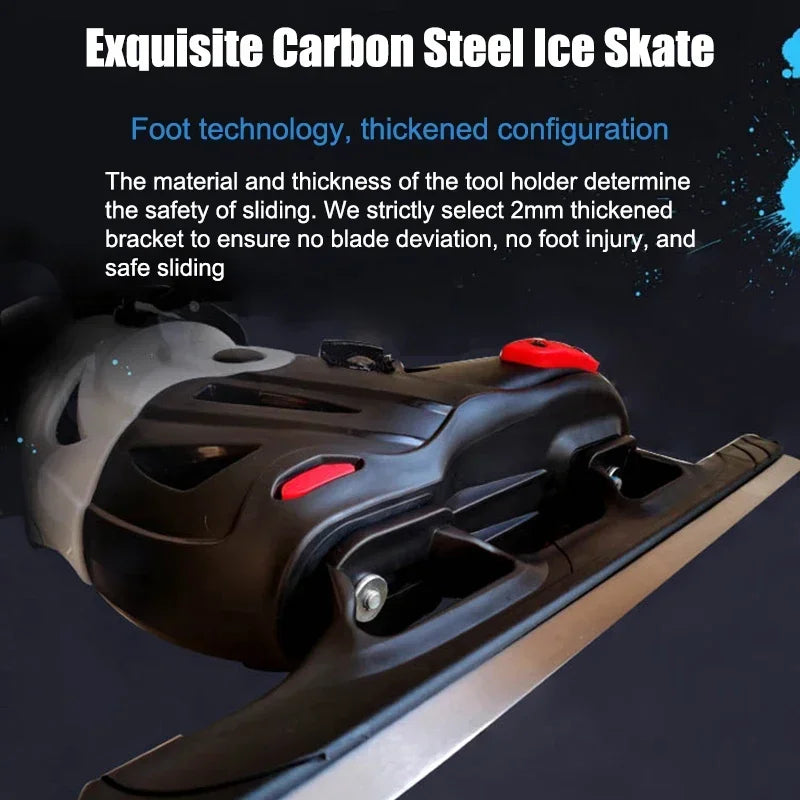 Ice Skating Shoes Speed Skating Size Adjustable Skating Shoes Winter Adult Child Thermal Warm Thicken Ice Figure Skates Shoes