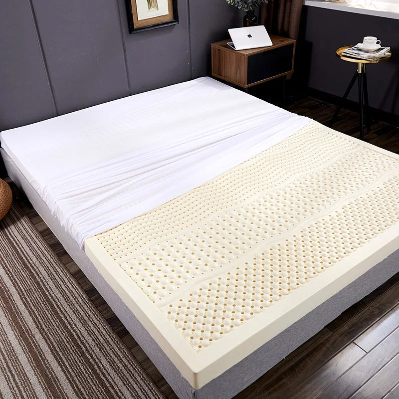 100% Thailand natural latex mattress with cover natural pure rubber mattress 1.8m bed 1.5m thickened home dormitory cushion mat