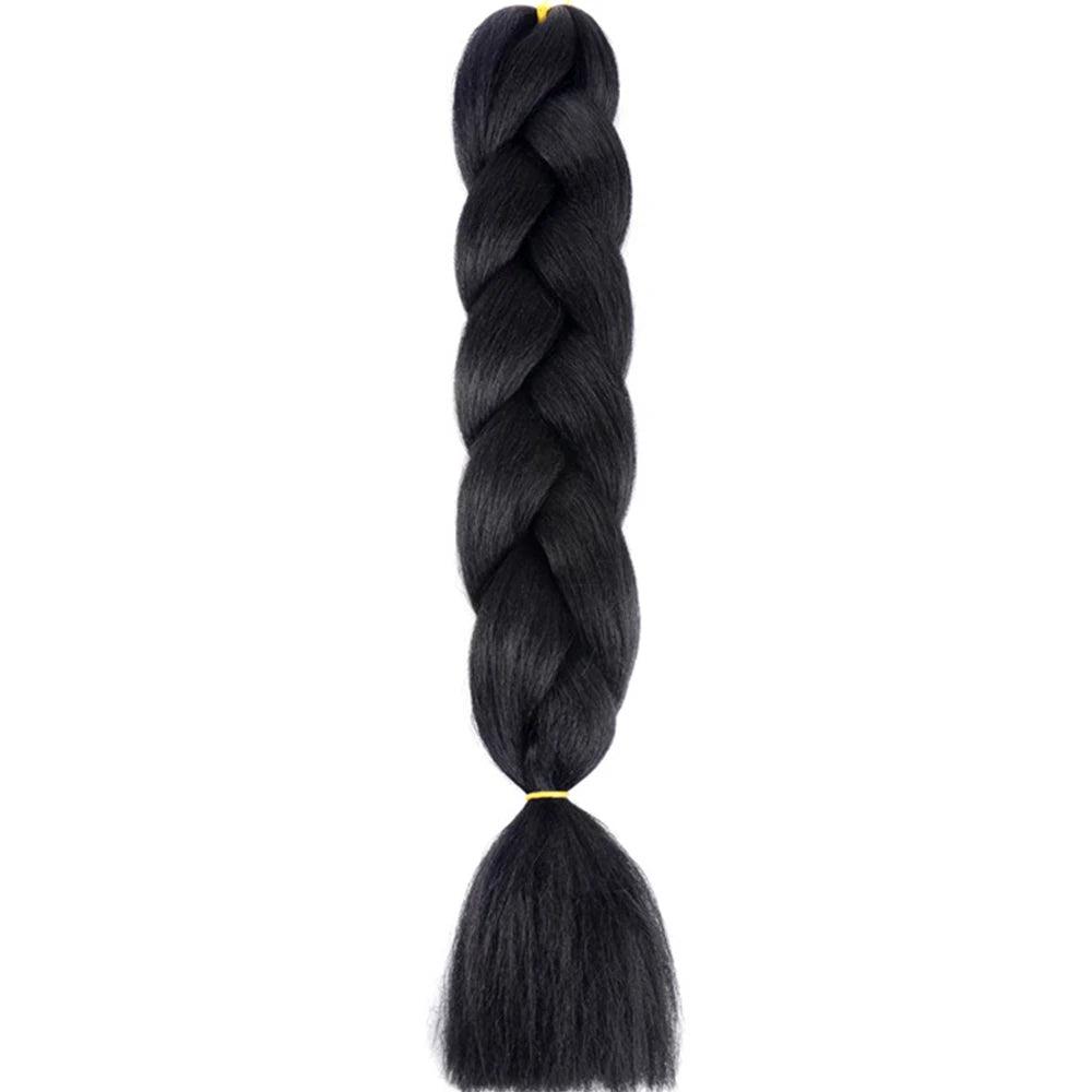 AZQUEEN 24 Inch Jumbo Braids Extensions Synthetic Braiding Hair Afro Ombre Color kanekalon Hair for Children Braid