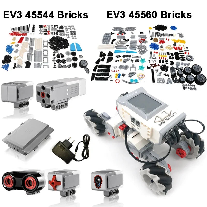 НОВЫЙ технический EV3 Mindstorms 45544 45560 цветной сенсорный гироскоп ультразвуковой датчик электронные детали DIY образовательный строительный блок игрушка