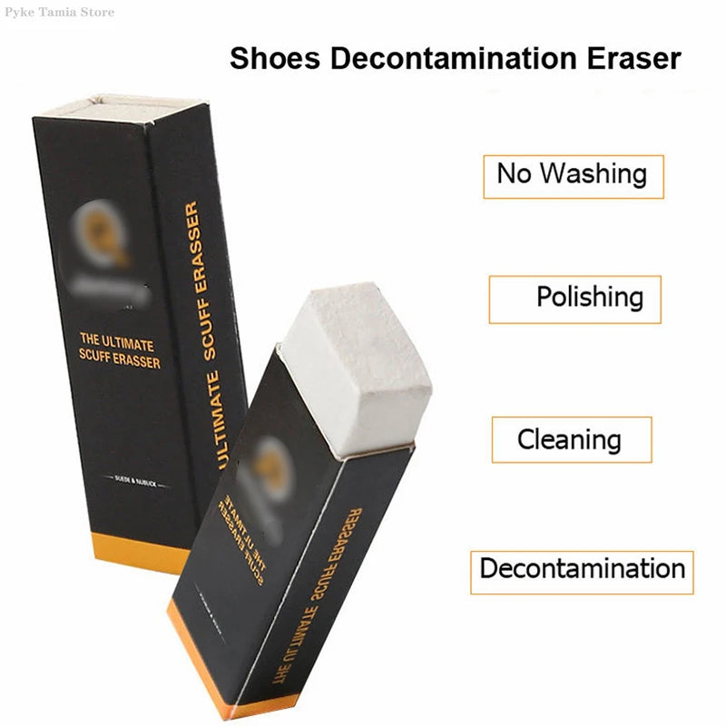 1pc Sneaker Cleaner Rubber Block Shoes Clean Care Eraser Natural Rubbing Suede Leather Boot Decontamination Eraser Stain Cleaner