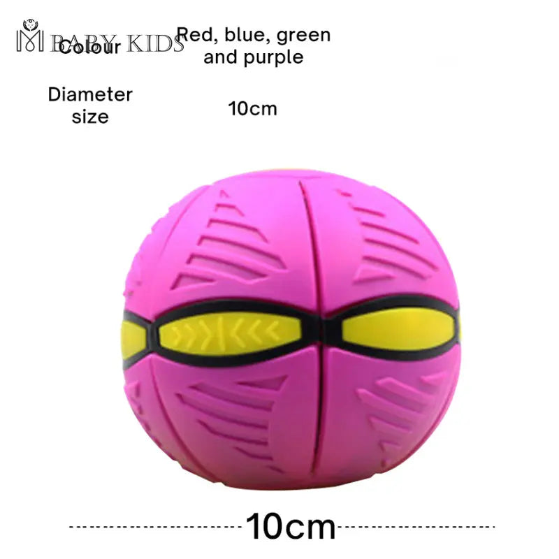 Flying UFO Flat Throw Disc Ball Without LED Light Magic Ball Toy Kid Outdoor Garden Beach Game Children's sports balls