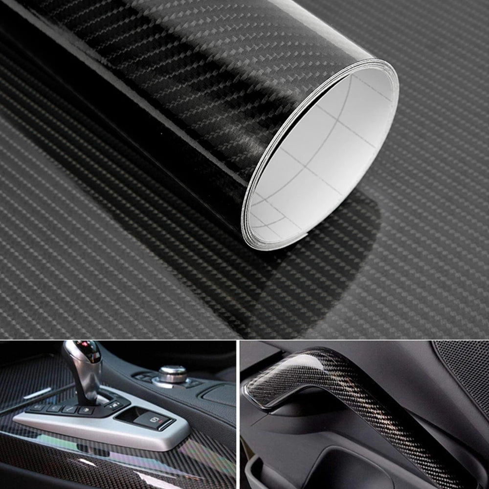 152*10/30cm 2D 3D 4D 5D 6D Carbon Fiber Vinyl Wrap Car Stickers DIY Protective Film Auto Accessories Motorcycle Tablet Decal