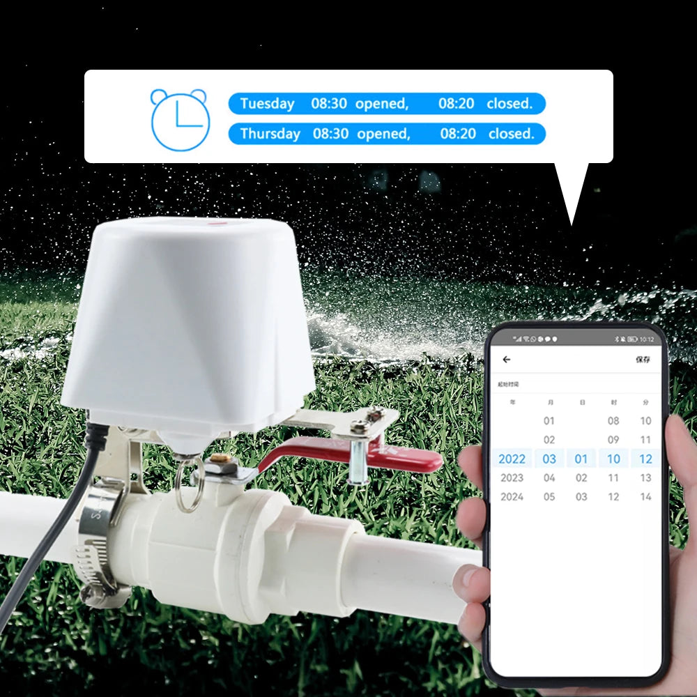 1/2" 3/4" 1" Tuya Zigbee Smart Gas Valve Садовый таймер отключения воды Контроллер полива с Alexa Google Assistant SmartLife