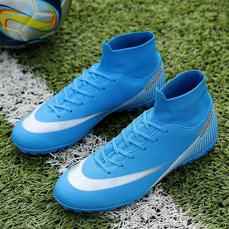 Men's Quality Football Boots Assassin Chuteira Campo TF/AG Football Shoes Futsal Training High Cut Soccer Shoes Outdoor Sneaker