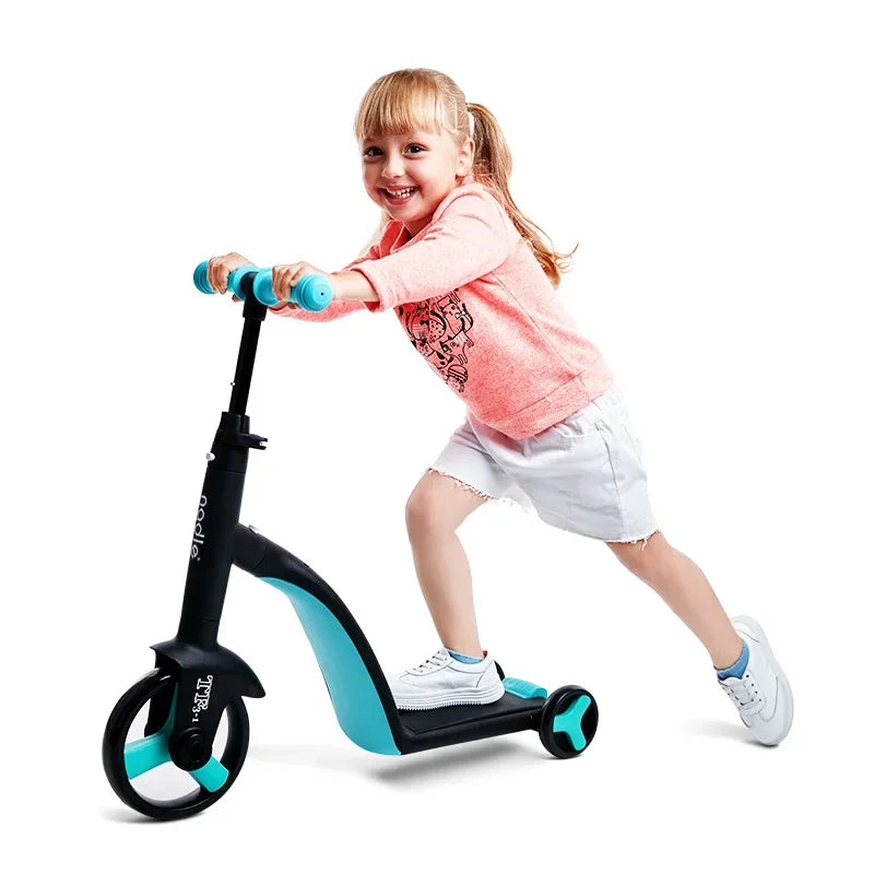 3 in 1 Kids Kick Scooter Kickboard+ Tricycle + Balance bike Child Ride On Toy Boy Girl Scooter Adjustable Toddler Birthday Gift