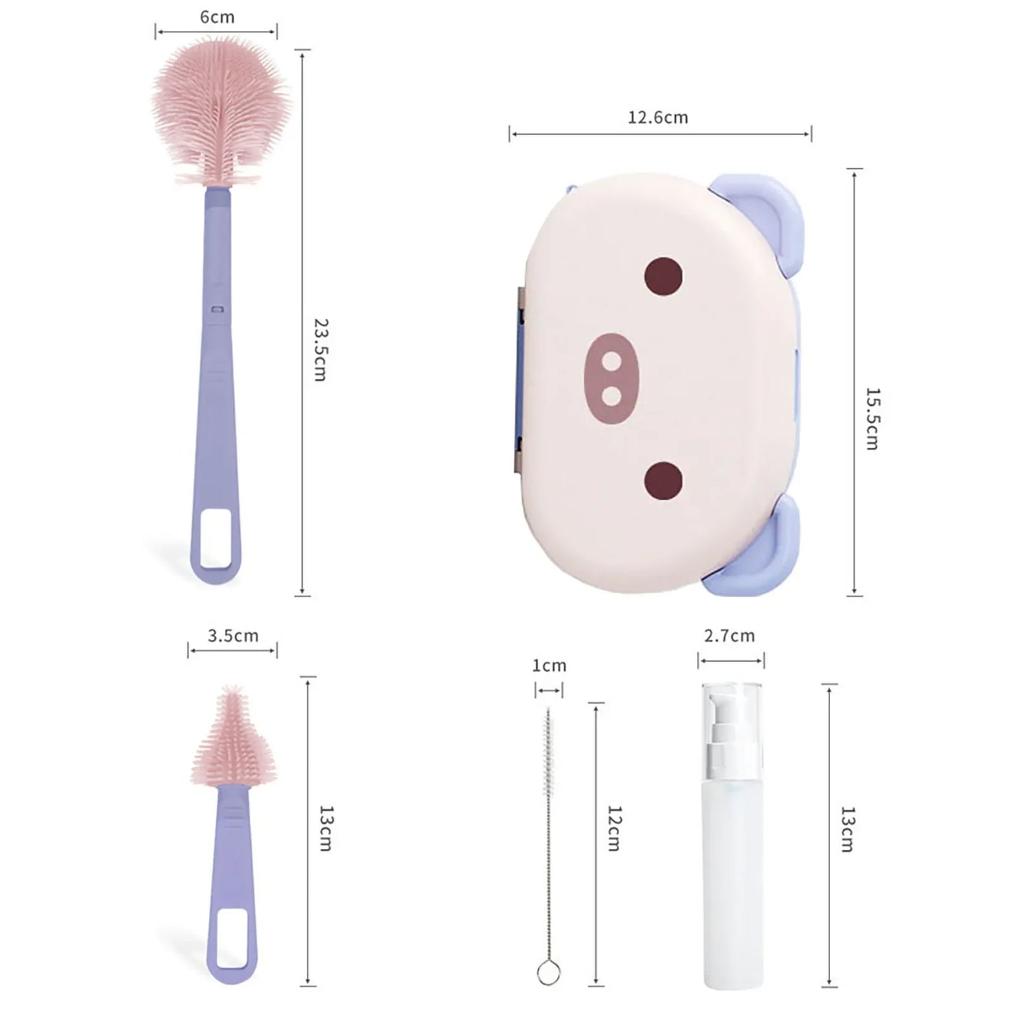 Набор щеток для чистки детских бутылочек, дорожные сушилки, набор для чистки силиконовых трубочек, дозатор мыла, органайзер, чехол
