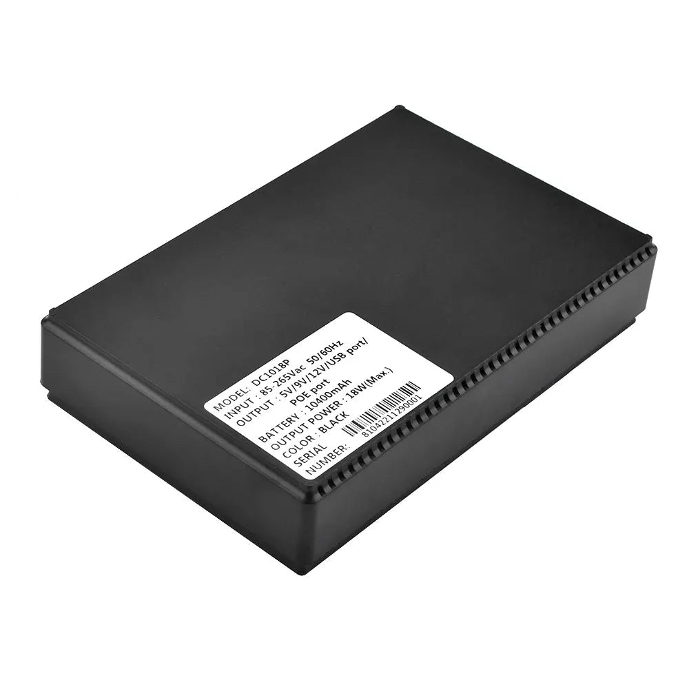 DC UPS Battery Backup 10400mAh 5V 9V 12V 2A 15V 24V 1A Output Uninterruptible Power Supply 85‑265V UPS Battery Backup EU Plug