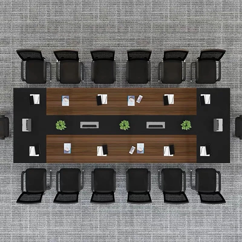 Luxury 2024 Large Office Furniture Long Table Simple Modern Conference Room Training Rectangle