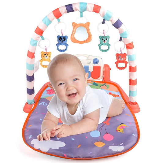 Детские игровые коврики для игр Музыкальная активность Центр Kick Пианино Tummy Time Мягкие игрушки для раннего развития для новорожденных Малышей Подарки