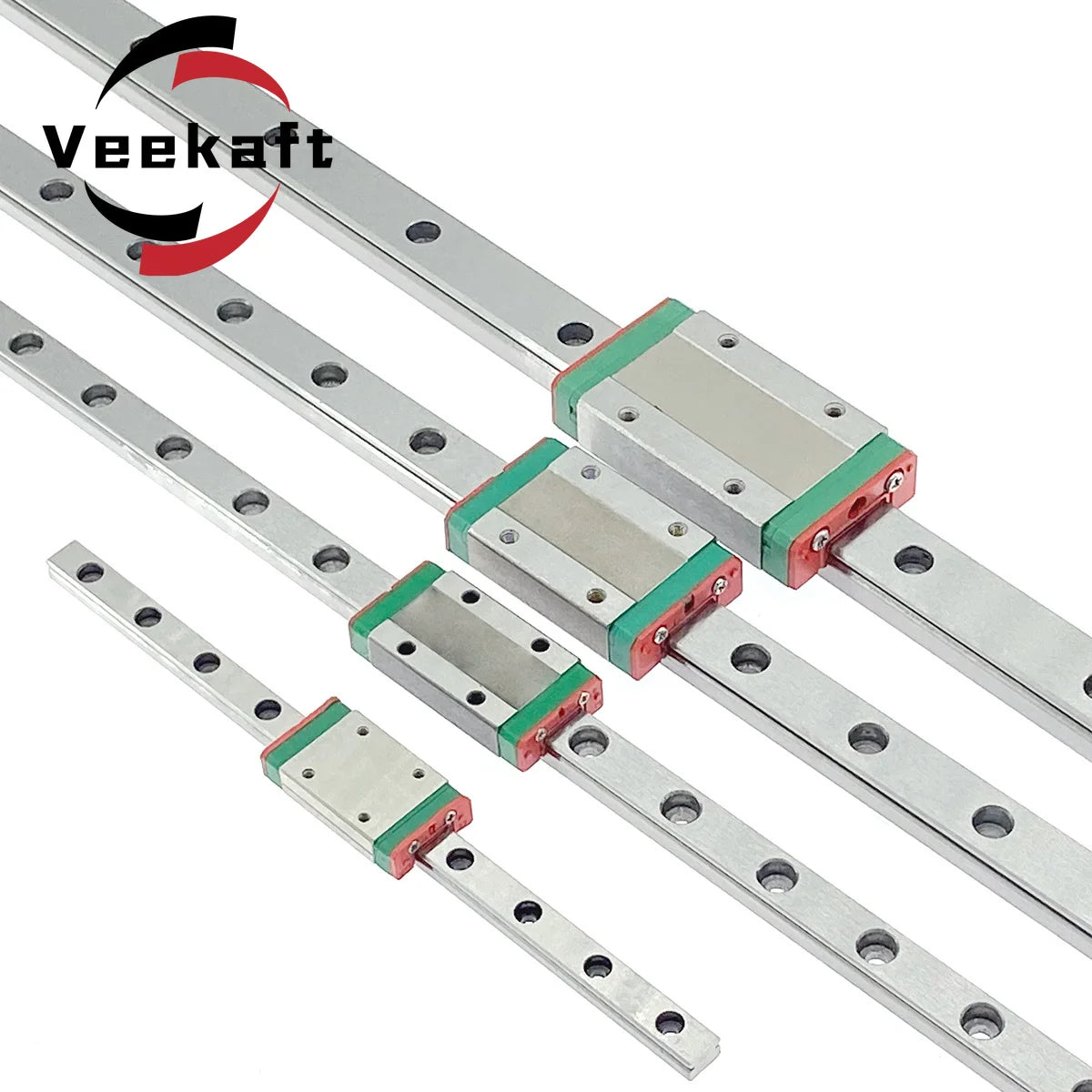 MGN7 MGN9 MGN12 MGN15  200 400 500 800mm miniature linear rail slide 1pc MGN linear guide 1PC MGN Block for CNC FA 3d printer.