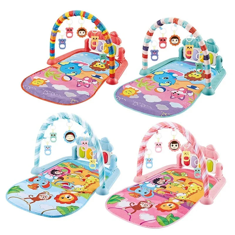 Baby Gyms & Playmats 5 In 1 Baby Gym Play Mat Non-Slip Playmat Baby Tummy Time Mats With Colorful Toys And Music For 0-36 Months