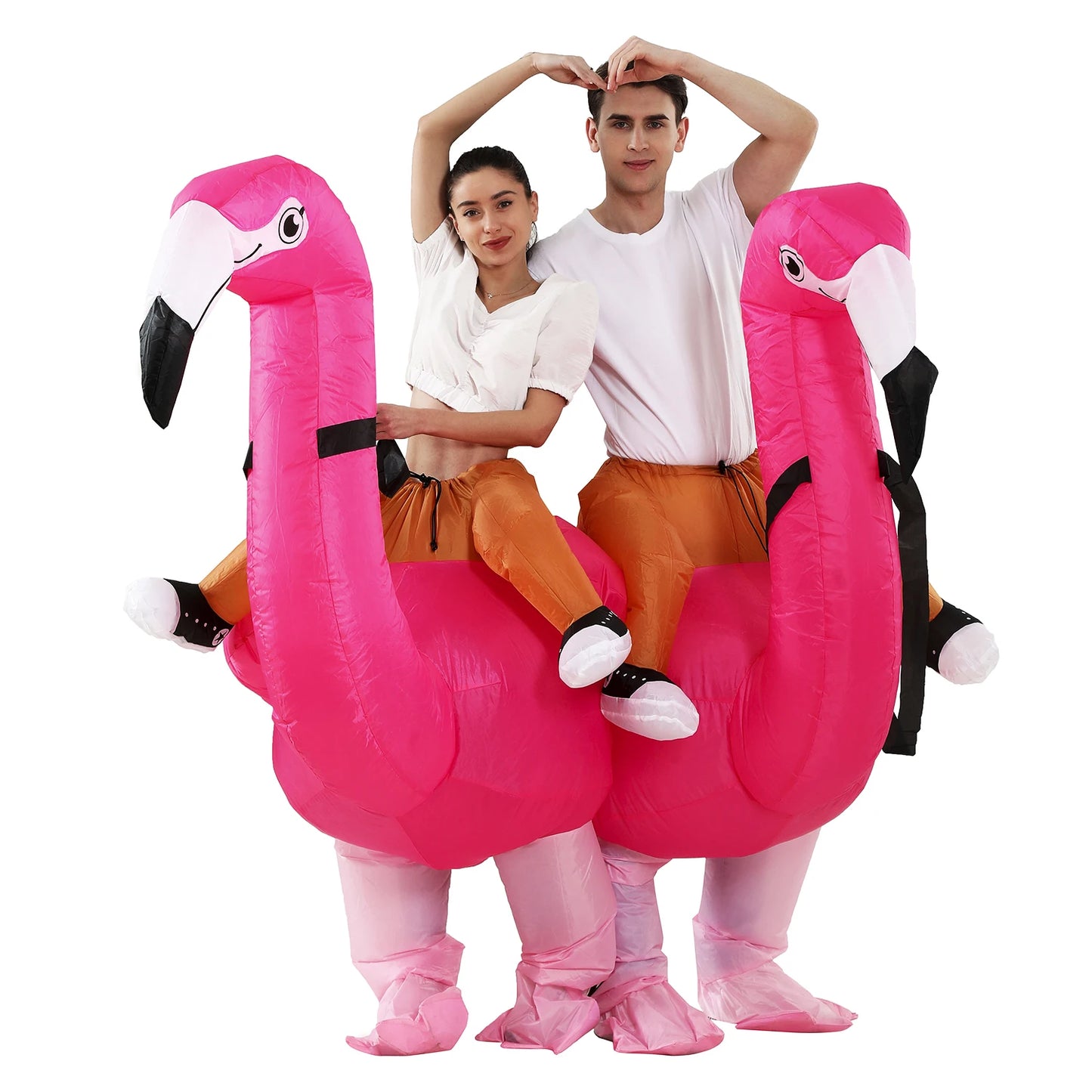 Flamingo Inflatable Costume Christms Mascot  Costume For Women Adults Kids Halloween Cartoon Anime Mascot Cosplay For Party