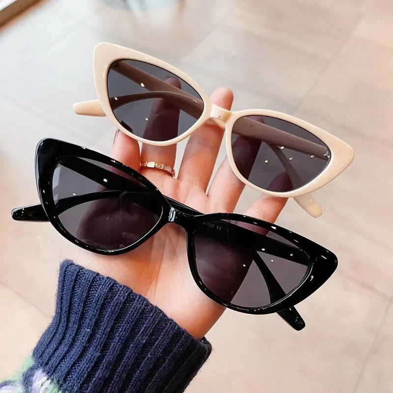 New Vintage Women Cat‘s Eye Sunglasses Lady Retro Fashion Sun Glasses Luxury Designer Ocean Lenses Summer Eyewear for Female