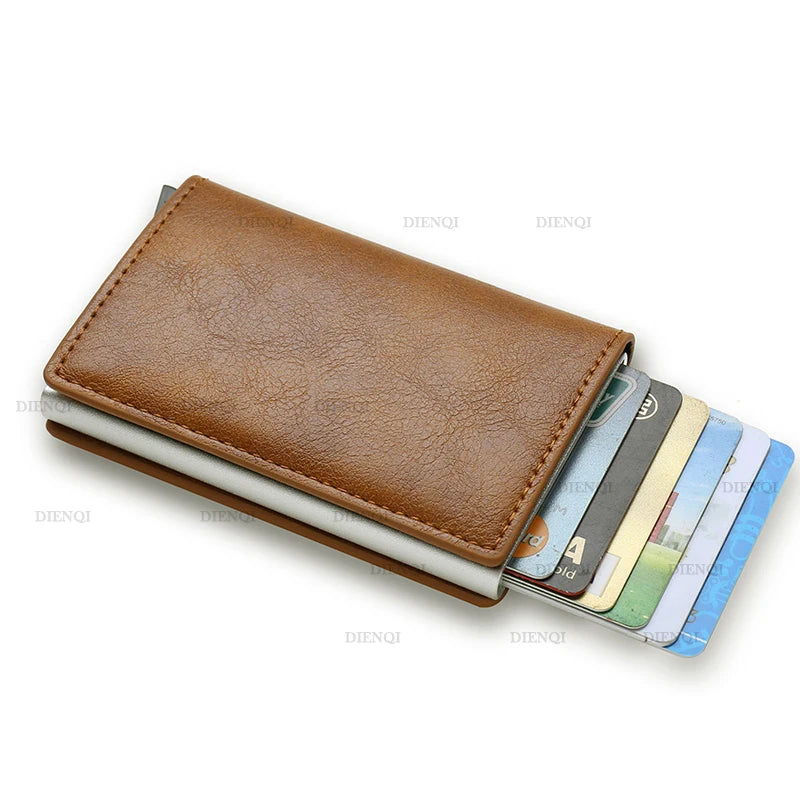 Anti Thief Rfid Credit Card Holder Smart Minimalist Wallet Pocket Men Women Slim Cardholder Bank Cash Creditcard Case Bag Purse