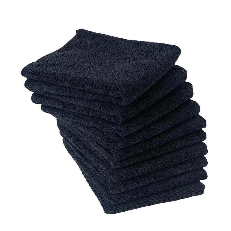 5/10 Pack Microfiber Salon Towels Black Color 35x75cm Large Salon Towels for Hair Stylist Microfiber Hair Towel