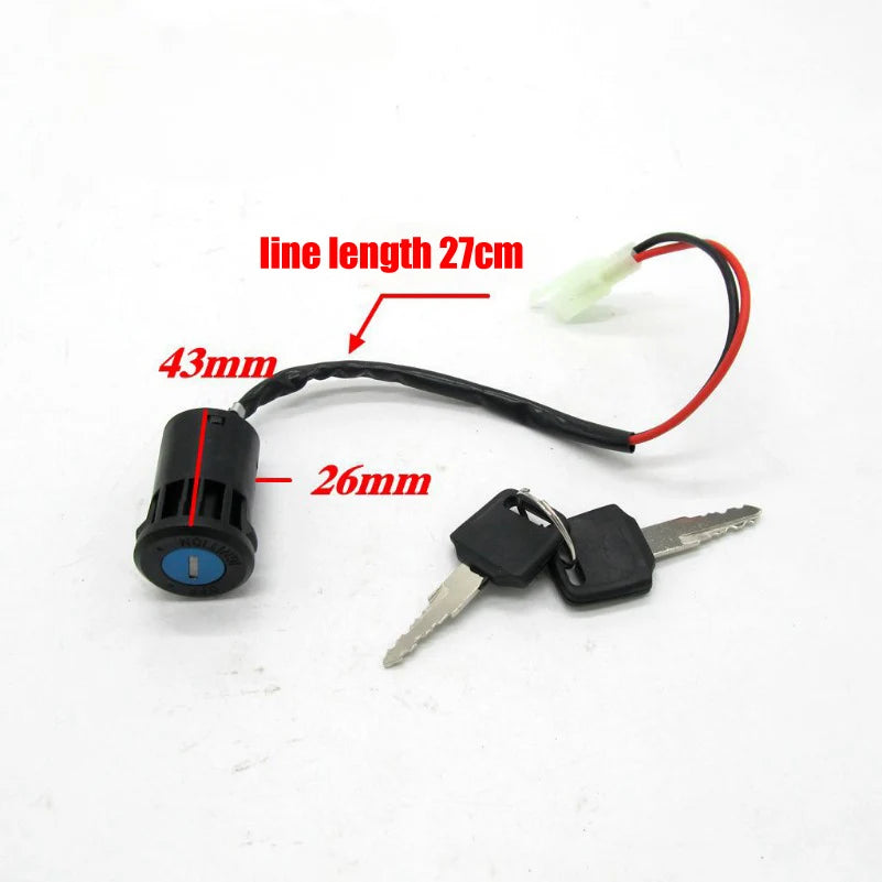 Universal Motorcycle Ignition Switch Waterproof Electric Door Lock Electric Start Atv Key for Honda Yamaha Kawasaki Suz