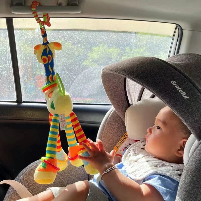 Giraffe Plush Toys Photography Accessories Teether Toys Car Bells Bed Bells Multifunctional Early Learning Giraffe Toys