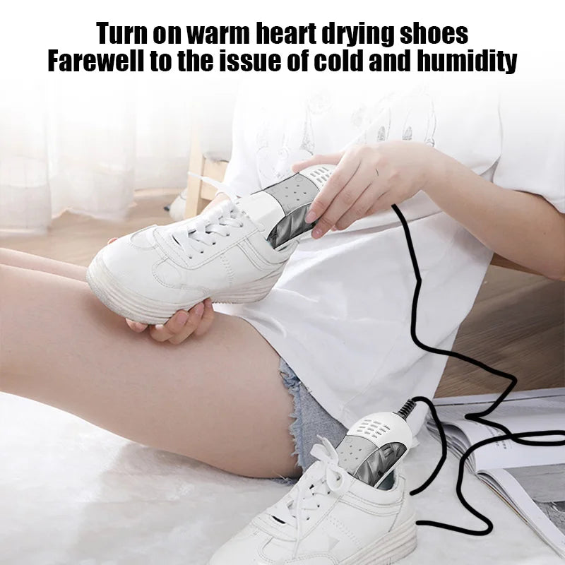 Boots Electric Shoes Dryer Deodorizer with Heat Dehumidifier Device Foot Warmer Heater Eliminate Odor UV Shoe Drying Household