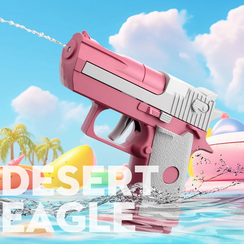 2024 New Summer Water Gun Toy Desert Eagle Pistol Non Electric High Pressure 10 Meter Range Retro Color Beach Toys for kid Adult