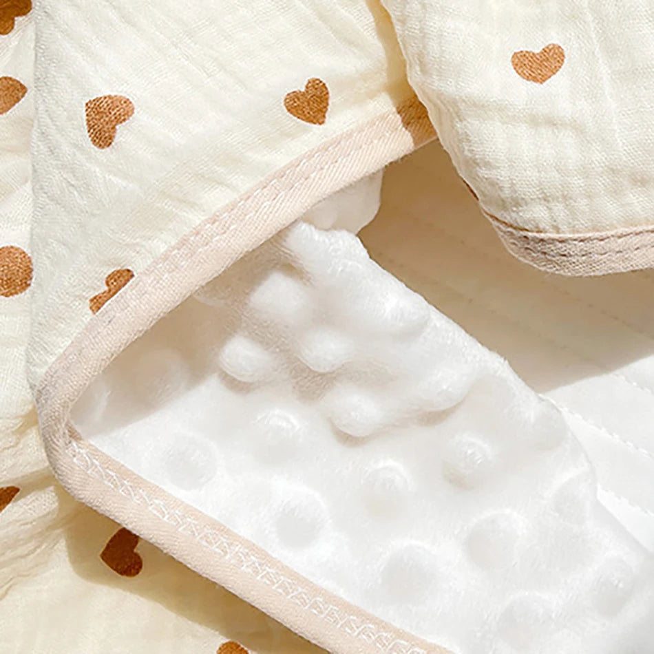 Kangobaby #My Soft Life# New Design Autumn Muslin Cotton Bubble Fleece Baby Swaddle Blanket Newborn Bath Towel Infant Quilt