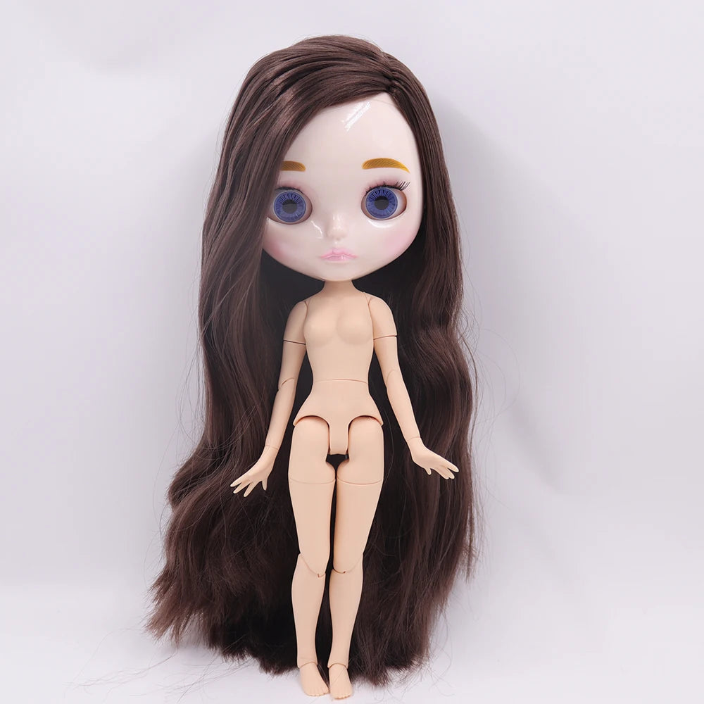 Кукла ICY DBS Blyth 1/6 с шарнирным телом 30 см BJD игрушки с натуральным блестящим лицом и дополнительными руками AB DIY Fashion Dolls подарок для девочки