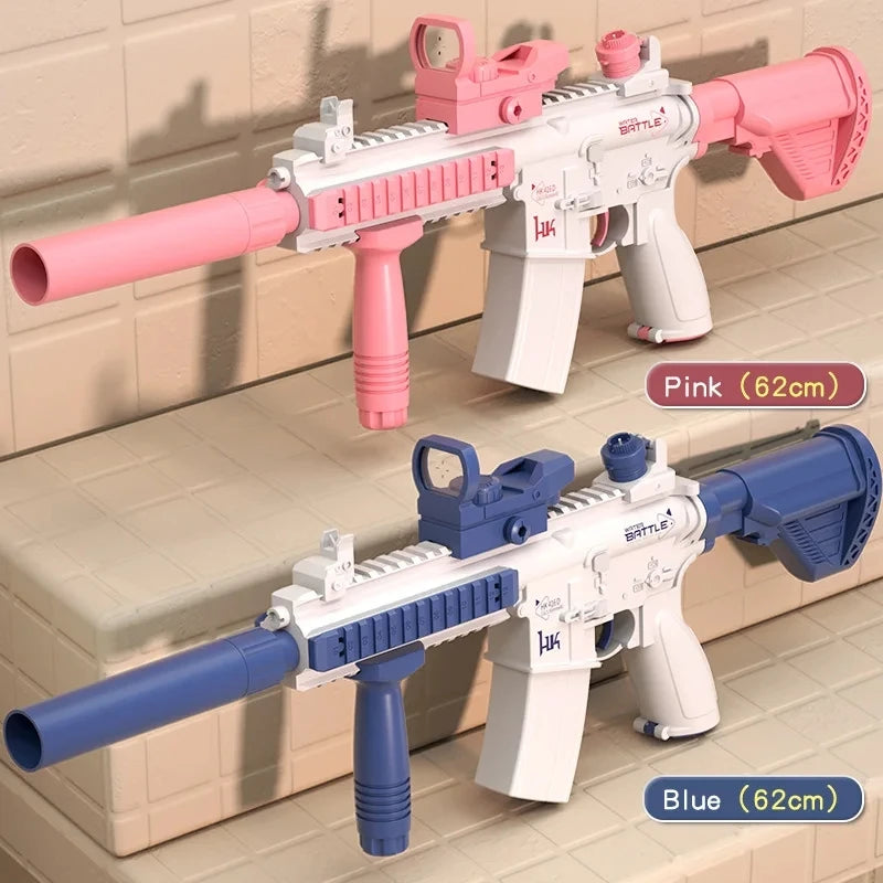 Summer Hot M416 Water Gun Electric Water Pistol Shooting Toy Full Automatic Summer Beach Toy For Kids Children Boys Girls Gift