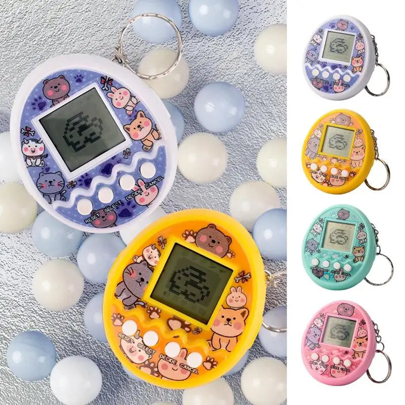 1 قطعة من الحيوانات الأليفة الإلكترونية الشفافة Tamagotchi Nostalgic 168 حيوانًا أليفًا في لعبة واحدة للحيوانات الأليفة الإلكترونية الرقمية الافتراضية Pixel ألعاب مضحكة