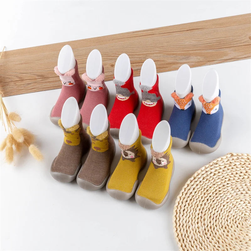 Spring and Fall Models of Children's Walking Shoes Floor Socks Infant Non-slip Soft Bottom Floor Shoes for Boys and Girls Indoor