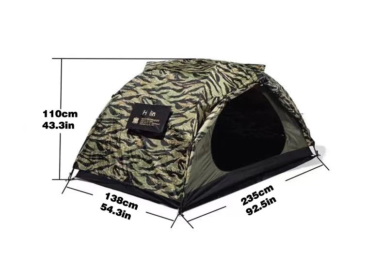 NBHD Camouflage Outdoor Camping Tent, Lightweight 2-Person Tent