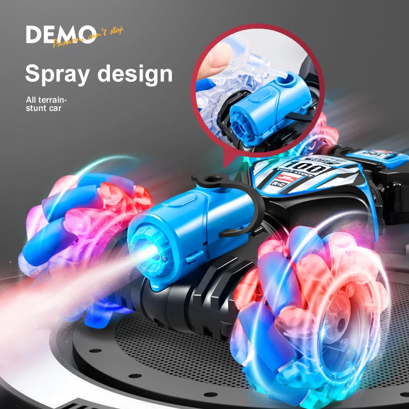 أحدث سيارة 2023 RC Stunt Car 2.4G Remote Control Cars RC Watch RC Sensor Emotional LED هدية لعبة إلكترونية للأطفال الأولاد