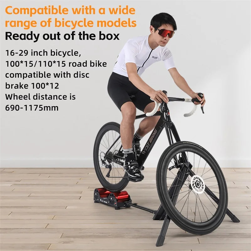 WEST BIKING Bicycle Training Resistance Indoor Home Exercise Workout Cycling Stationary Static Bike Trainer Fitness Equiment