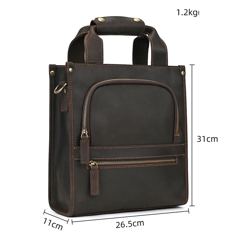 Men Women shoulder bag genuine leather messenger bags big capacity breifcases A4 business male female real cow leather handbags