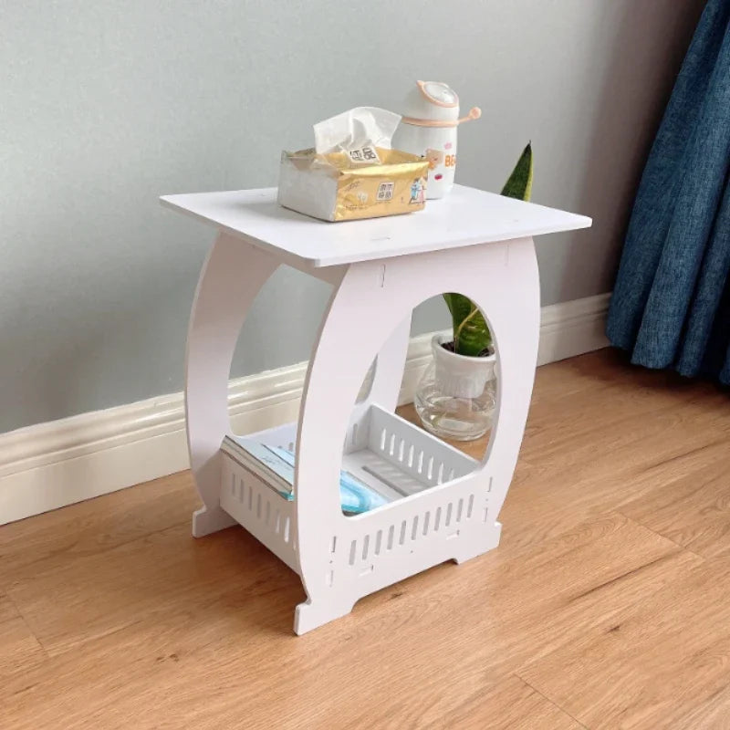 European Style Light Luxury Small Unit End Table Bedside Modern Minimalist  Coffee Magazine Table Simple Rural Casual Side Table