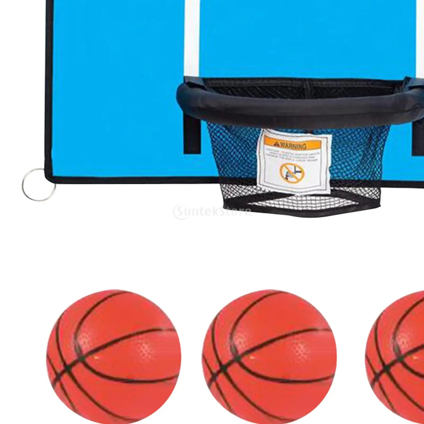 Trampolines Basketball Hoop Attachment Playing Gifts Sun Protection Backyard with Net Kids with Pump Outdoor Sports Universal