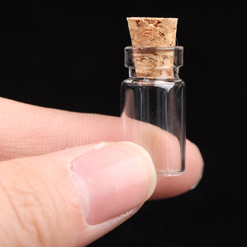 10pcs Mini Small glass tubes with Clear Cork Stopper Tiny Vials Jars Containers Message Wedding Jewelry Chemistry lab supplies