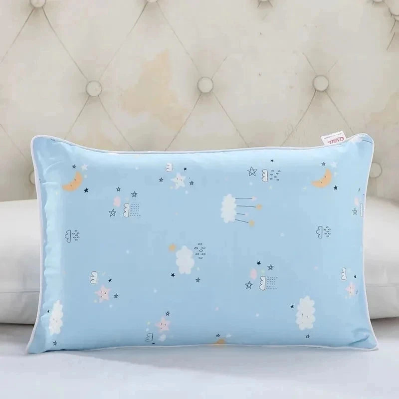 Cartoon Pattern Boys Girls Pillow Case 100% Cotton Side Zipper Baby Pillowcase Four Seasons Children's Pillow Dust Cover