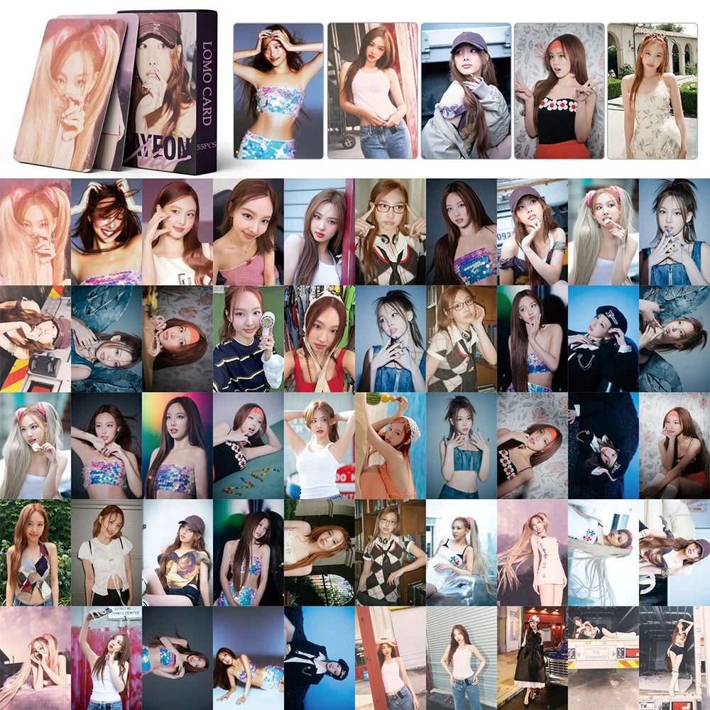 55pcs/set  Photocard New Album The Feels High quality HD Photo LOMO Card Pictures Fans Gift