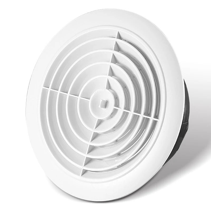 Decorative Air Vent Cover Round Ventilation Grill Outlet with Built-in Screen Mesh Adjustable Outlet for Wall Ceiling