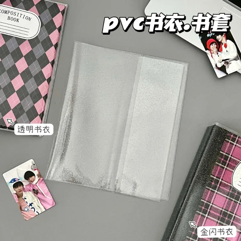 1pc A5 Textbook Protection Covers Reusable Book Covers Transparent Book Covers Waterproof Slipcases Plastic Book Cover