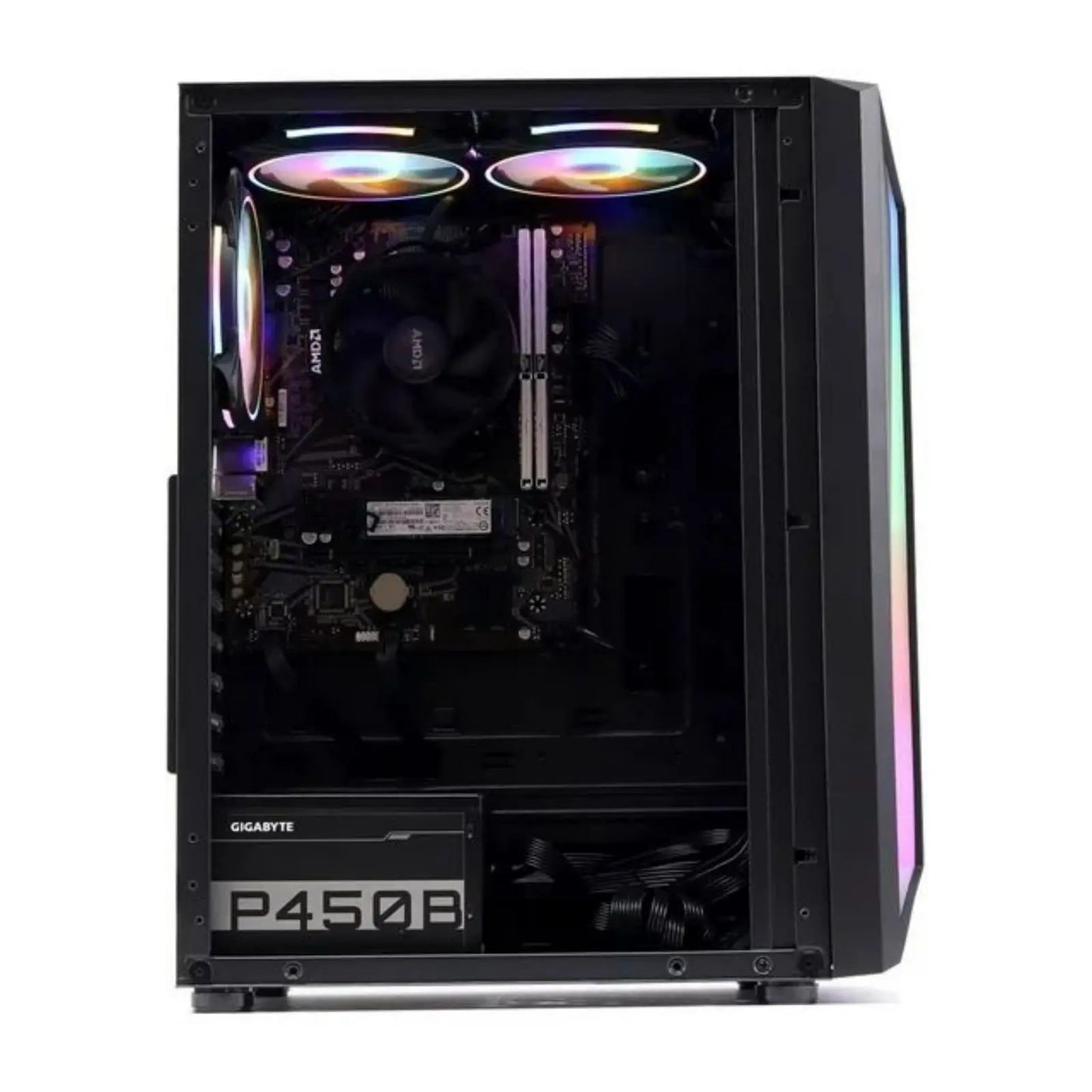 MXZ Gaming PC Ryzen R5 5600G GDDR4 16GB 500G Windows 10 Pro Key Assembly Machine Cheap Gaming Desktop Computer