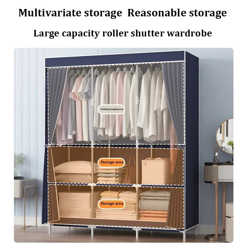 2024Dressers Folding Closet Organizer System Wall Open Closets Economic Wardrobes Home Furniture Dresser Kitchen Cabinet Armoire