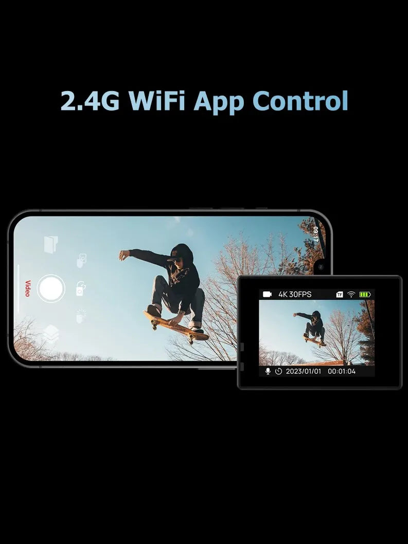 كاميرا SJCAM SJ4000 Air Action مع فيديو 4K 30M مقاومة للماء 2.4G WiFi كاميرا رياضية كاميرا أكشن رياضية دراجة نارية